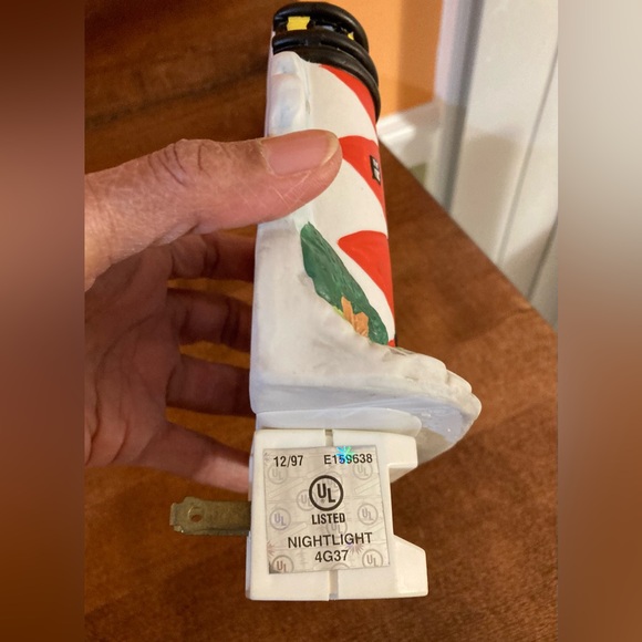 Ceramic Lighthouse Night Light, Hand Painted.  “Vintage” NIB💡💡💡🚢⚓️⚓️⚓️ - Picture 5 of 7